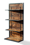 Industrial Reclaimed Pine Display with Adjustable Shelves